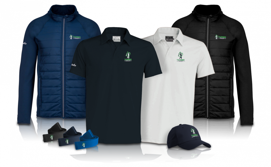 ejemplo de equipación completa de golf para grupos y torneos