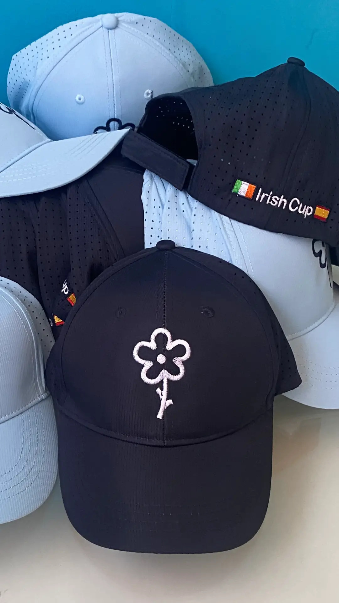 Gorras personalizadas Irish Cup Gorras de golf personalizadas para viaje de golf a Irlanda